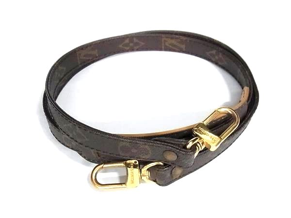 ■美品■ LOUIS VUITTON ルイヴィトン モノグラム バッグ用 ショルダーストラップ 肩掛け ブラウン系 HA5125｜pleasure-Store　店