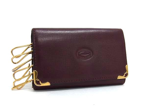 楽天市場】カルティエ 4連キーケース マストライン カーフ ボルドー
