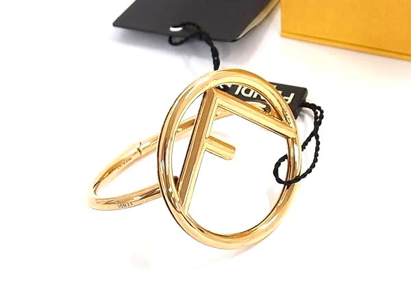 ■新品■未使用■ FENDI フェンディ エフイズ バングル アクセサリー レディース ゴールド系 FV7322｜pleasure-Store　店