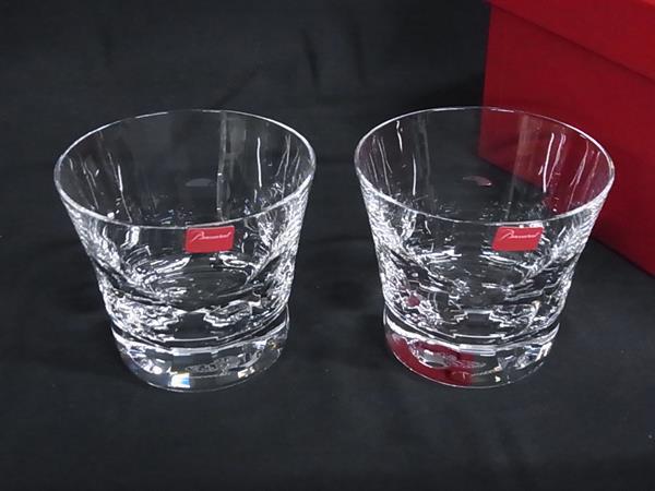 ■新品■未当て嵌める■ Baccarat バカラ ベルーガ 結晶硝子 鍵を掛ける水のみ 食器 速見表御召しもの 2個書き割り 有りの実 せつ然たる BR0831