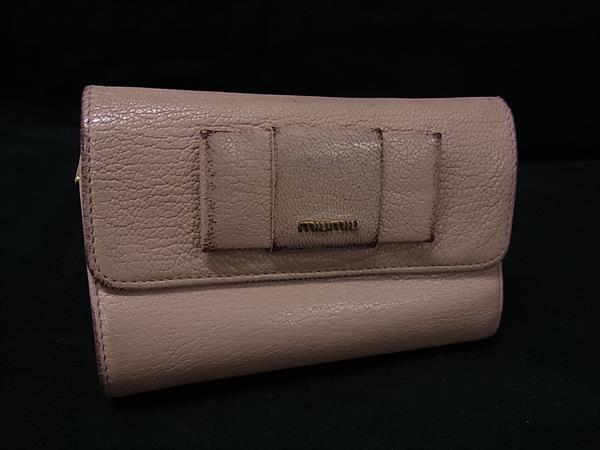 楽天市場】MIUMIU ミュウミュウ 三つ折り財布 MADRAS マドラス 5MH021