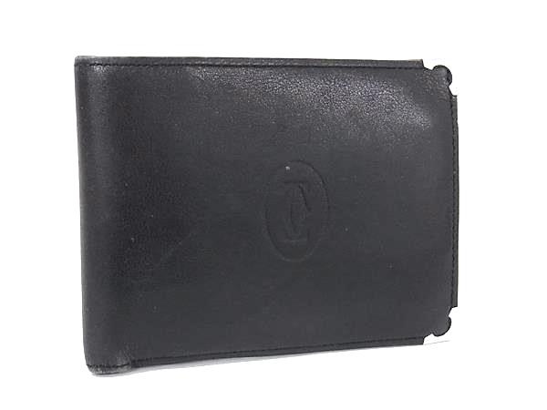 楽天市場】カルティエ 二つ折り財布小銭入れなし ブラック パシャ ドゥ