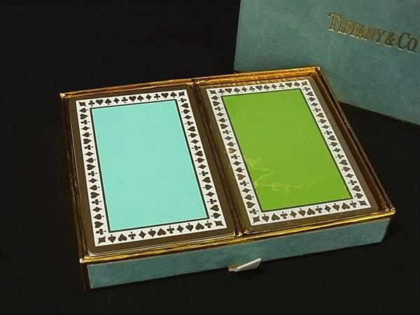 楽天市場】ティファニー TIFFANY ＆ Co. トランプ 2セット ブルー