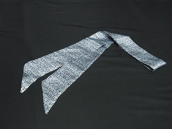■新品負けず劣らず■ DOLCE＆GABBANA ドルチェ\u0026amp;ガッバーナ 地絹100% シュロの葉えり巻き レディース ともし火青み系 BP5754