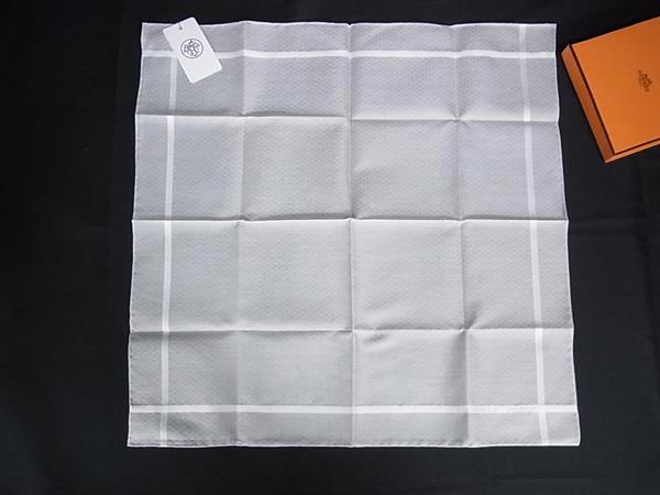 楽天市場】【新品】 エルメス ハンカチ ジャカード H コットン ブルー