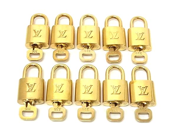 LOUIS VUITTON ルイヴィトン カデナ 南京錠 パドロック 306 328 329 等 10点セット まとめ売り DB4771|pleasure-Store 店