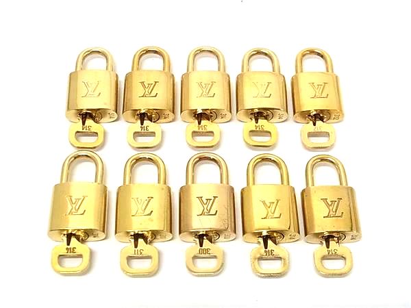 LOUIS VUITTON ルイヴィトン カデナ 南京錠 パドロック 300 311 312 314 10点書き割り まとめ売り DB4778