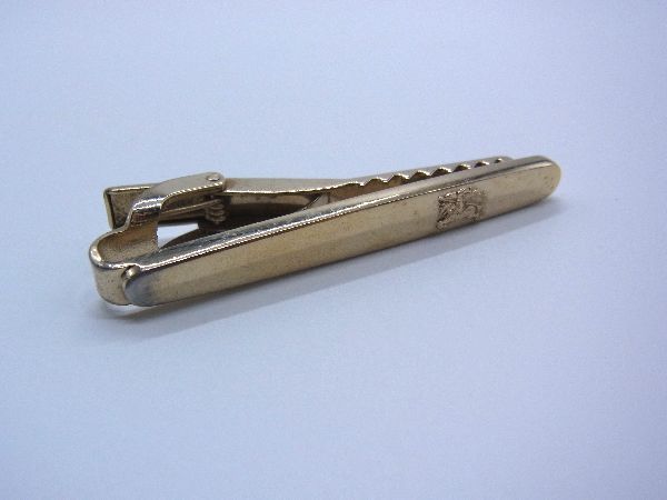 バーバリー　BURBERRY ネクタイピン　現行品　チェックエングレイブ BURBERRY バーバリー ネクタイピン チェックエングレイブ