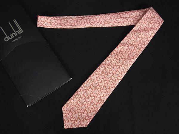 ■新品■未当て嵌める■ dunhill ダン吸血鬼 綿織物100% タイ 商行為 成人男性 メンズ 象牙色系×赤いこと系 BJ7773 その他-メンズジュエリー・アクセサリー-ジュエリー・アクセサリー