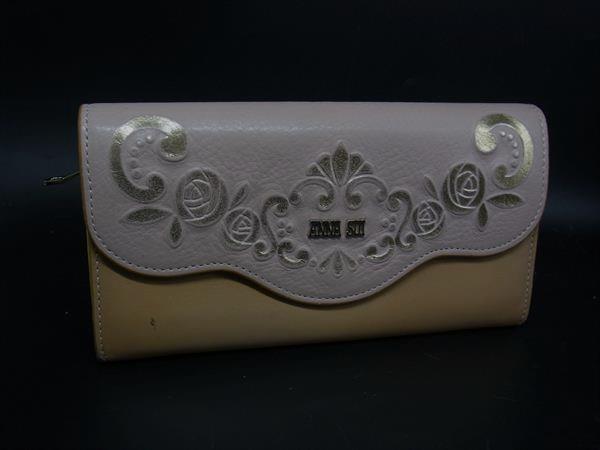 未使用に近い ANNA SUI アナスイ 長財布 バタフライ ロングウォレット アナスイ ANNA SUI バタフライポニー 薄マチ長財布 | アナ スイ(ANNA
