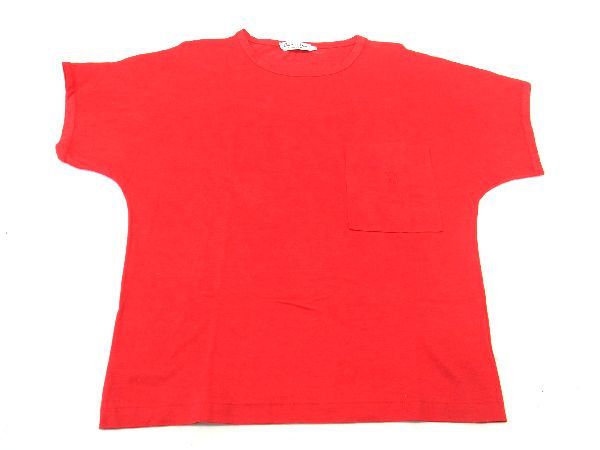 ■新品同様■ ChristianDior クリスチャンディオール コットン100％ 半袖 Tシャツ トップス 表記サイズ 36 洋服 レッド系 AT6615｜pleasure-Store　店