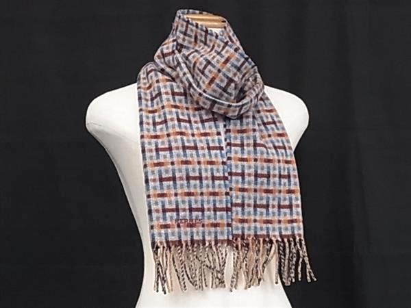 楽天市場】【新品】エルメス HERMES カシミア マフラー Hエコセ