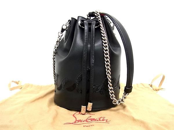 Christian Louboutin レザートリム ショルダーストラップ Christian Louboutin レザートリム ショルダーストラップ