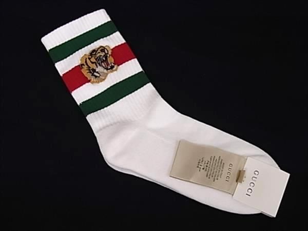 レア✨【グッチ】靴下　ハイソックス　ブラウン　ラメ　GG インターロッキング GUCCI ソックス GGロゴ 総柄 グッチ 靴下 ベージュ 金銀ラメ