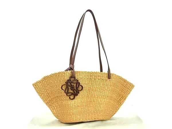 LOEWE フォールドショッパー かごバッグ in raffia 119424.jpg