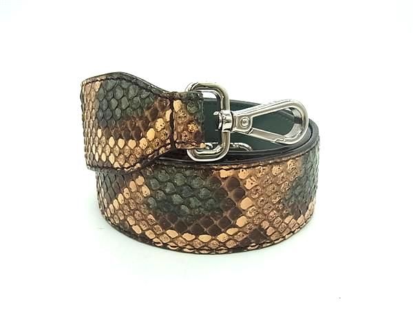 （未使用　展示品）フェンディ FENDI ストラップユー ショルダーストラップ パイソン エキゾチックレザー グリーン ピンク 緑 シルバー金具 8AV077 楽天市場】【未使用 展示品】フェンディ FENDI ストラップユー