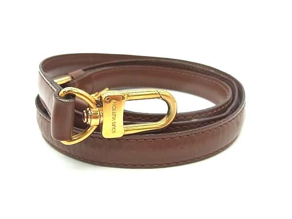LOUIS VUITTON ルイヴィトン レザー バッグ用 ショルダーストラップ 肩掛け 斜め掛け レディース ブラウン系 FA7815｜pleasure-Store　店