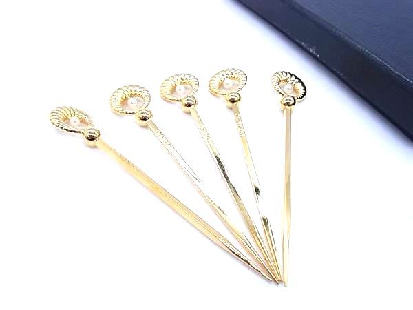 楽天市場】美品 ミキモト MIKIMOTO パール付 スプーン 5本