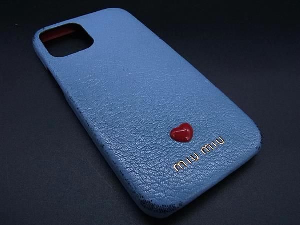 miumiu スマホケース 水色 MIU MIU（iPhoneケース ・ ブルー・ネイビー/青色系）のフリマ