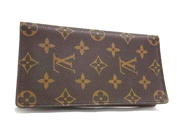 楽天市場】□新品同様□ LOUIS VUITTON ヴィトン M61823 モノグラム ポルトバルール カルトクレディ 二つ折り 長財布 ウォレット  ブラウン系 AV4392 : pleasure-Store 楽天市場店