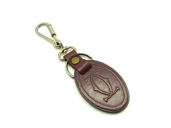 新品　カルティエ マストライン 2C キーホルダー チャーム ボルドー 楽天市場】Cartier カルティエ 2Cモチーフ キーリング