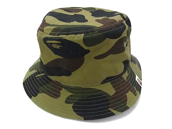 A Bathing Ape バケットハット カモフラージュ SAINT MICHAEL×A BATHING APE AP BUCKET HATカモフラ柄バケット