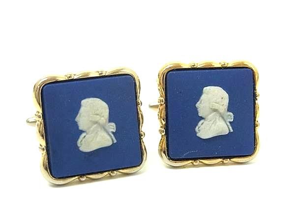 楽天市場】ウェッジウッド WEDGWOOD ジャスパー カフス ボタン 船
