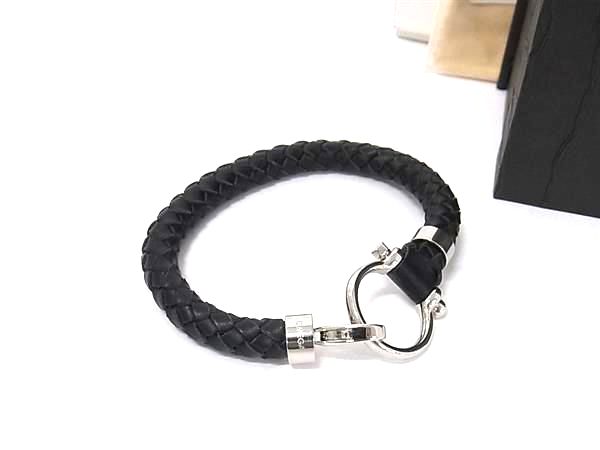■新品同様■ OMEGA オメガ セイリング ブレスレット アクセサリー メンズ レディース ブラック系×シルバー系 BP7838|pleasure-Store 店