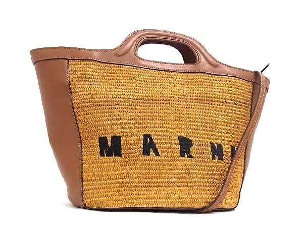 楽天市場】□極美品□ MARNI マルニ トロピカリア キャンバス×レザー