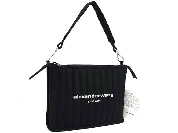 【希少 完売品】アレキサンダーワン 2way ショルダーバッグ ブラック レザー Alexander Wang - アレキサンダーワン ハンドバッグ ワン