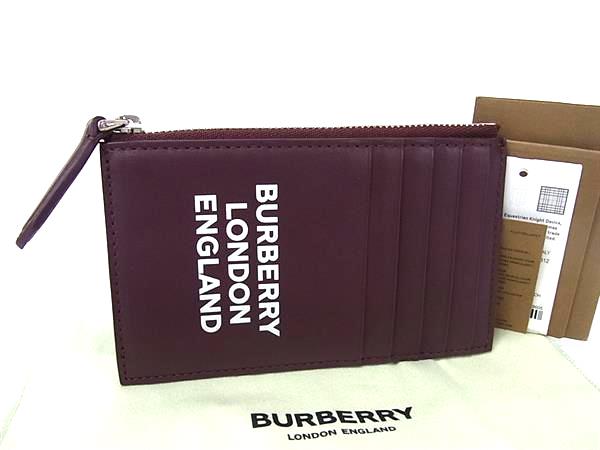 小物 BURBERRY 楽天市場】BURBERRY バーバリー Grainy Leather TB Zip Card