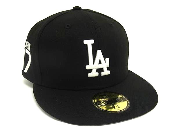 ■新品同様■ NEWERA ニューエラ ロサンゼルス ドジャース 大谷翔平 17 ポリエステル100% キャップ 帽子 メンズ ブラック系 FI5728|pleasure-Store 店