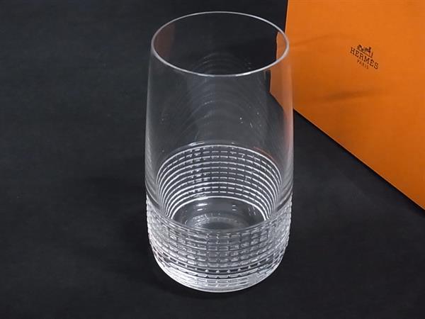 ■極美品■ HERMES エルメス  アンテルヴァル  結晶硝子 ハイボール水のみ 食器 速見表御召しもの せつ然たる FM6248