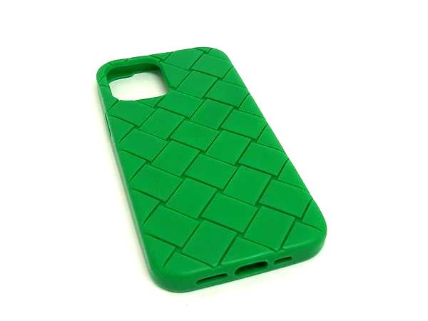 ■美品■ BOTTEGA VENETA ボッテガヴェネタ イントレチャート 天然ゴム iPhone 12/12Pro 相応う アイフォンケース 緑であること系 BT4575