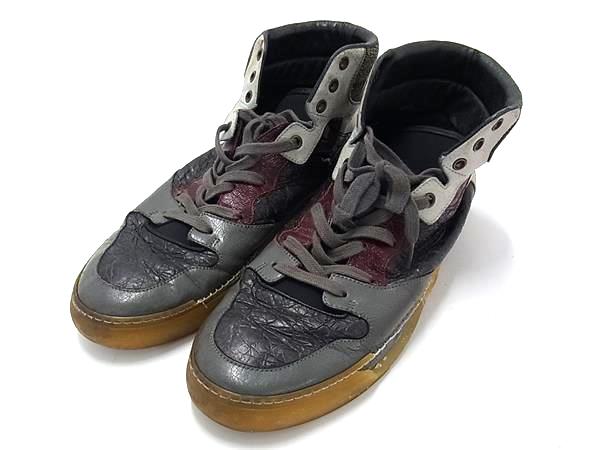 Tシャツに合う[バレンシアガ]ロゴ ハイカット レザースニーカー BALENCIAGA バレンシアガ スニーカー PARIS HIGH TOP 688756