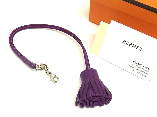 エルメス カルメンチータ ミニタッセル チャーム ブックマーク ピンク しおり 美品☆HERMES エルメス カルメンチータチャーム ピンク
