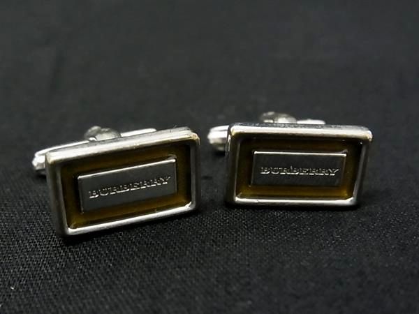 【美品】Burberry モノグラム　カフスボタン Amazon | バーバリー BURBERRY メンズ カフスボタン チェック 角