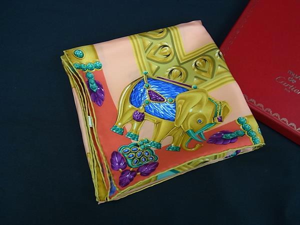 Cartier カルティエ✥カシミア シルクショール ストール✥非売品 レア Cartier カルティエ✥カシミア シルクショール ストール✥非売品