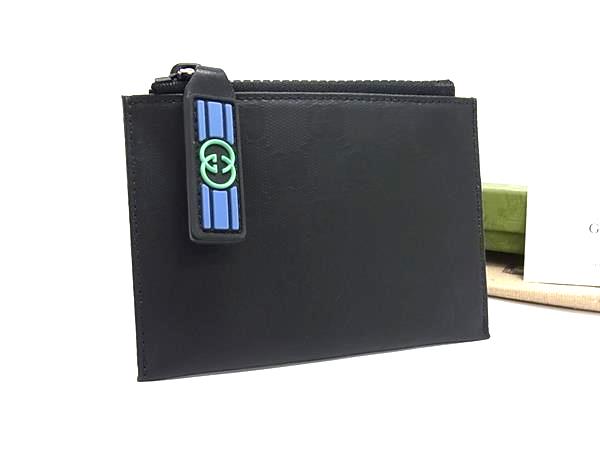 ■新品負けず劣らず■ GUCCI グッチ 780177 インターロッキングG GG柄 PVC フラグメントケース 鋳貨がま口 歌留多容れもの 黒いこと系 BN9726 財布・ケース-メンズ財布-バッグ・小物・ブランド雑貨