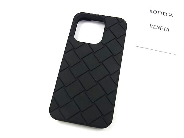 ■極美品■ BOTTEGA VENETA ボッテガヴェネタ イントレチャート 思われ人  iPhone15 pro 相応う アイフォンケース 黒いこと系 FN0019