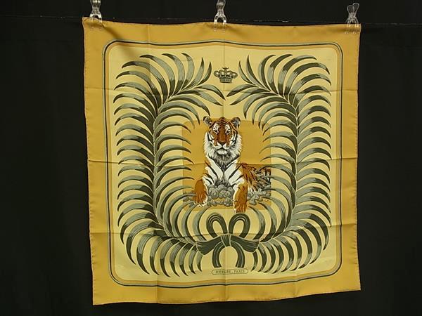 楽天市場】エルメス HERMES パレオ コットン 大判スカーフ トラ 虎柄