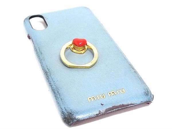 楽天市場】ミュウミュウ iPhoneケース バンカーリング iPhoneX
