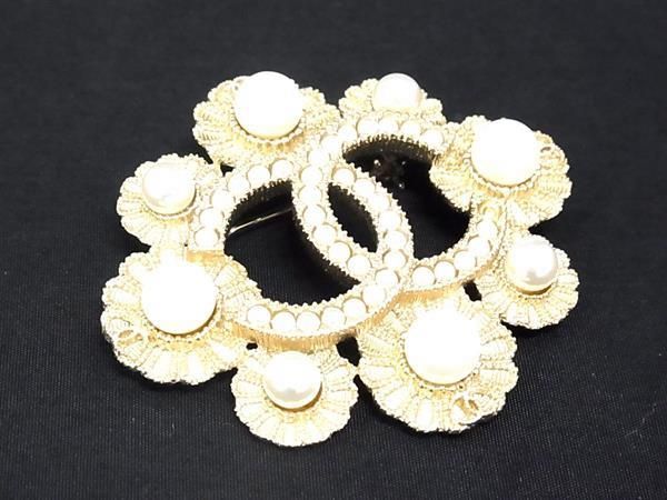 楽天市場】□極美品□ CHANEL シャネル カメリア ピンブローチ