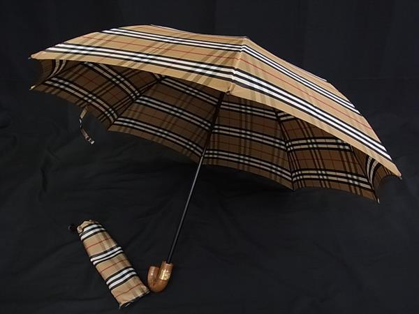 楽天市場】バーバリー BURBERRY 折り畳み傘 ノバチェック レッド