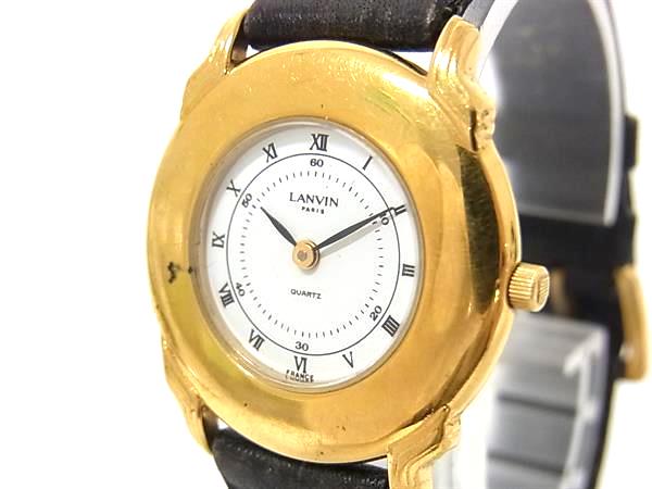 楽天市場】ランバン LANVIN メンズ 腕時計 金 ゴールド 文字盤 黒