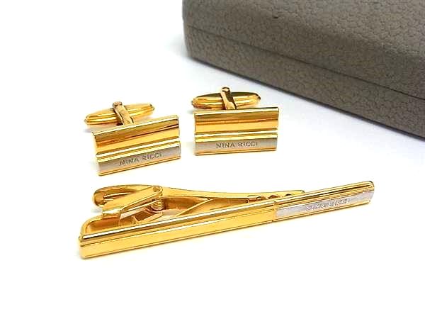 美品 NINA RICCI ニナリッチ カフス カフリンクス 金 ゴールド 楽天市場】NINA RICCI ニナリッチ カフス カフリンクス ネクタイ