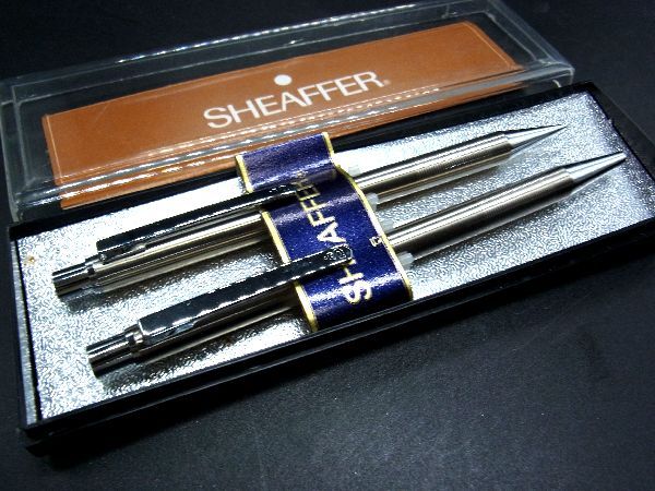 米国ヴィンテージ シェーファー K12金張り シャープペンシル・ボールペンセット ケース入 米国ヴィンテージ シェーファー K12金張り シャープペンシル