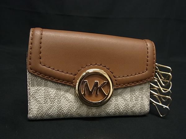 MICHAEL KORS キーケース　グレー/ホワイト　6連 Amazon | [MICHAEL KORS] [マイケルコース] キーケース