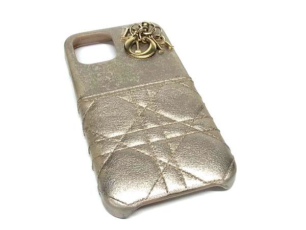 極美✨ Dior iPhoneケース 13pro カナージュ ラムスキン 付属有 S6030ONMJM81B_E01-3?$