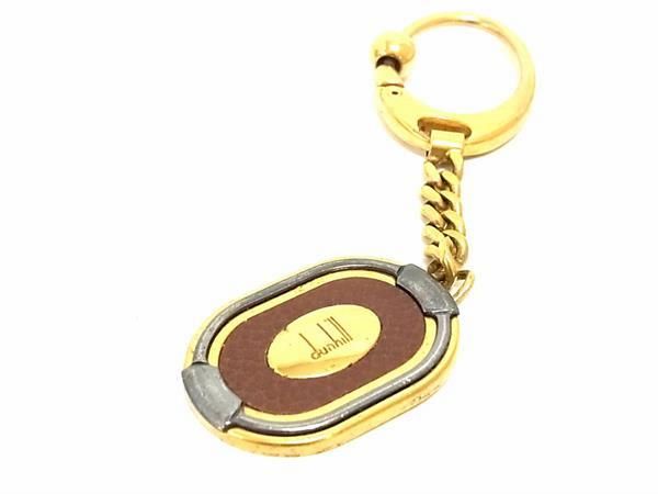 【美品】キーホルダー Dunhill ダンヒル ゴールドカラー✖️レザー 楽天市場】ダンヒル キーホルダー キーリング ゴールド レッド